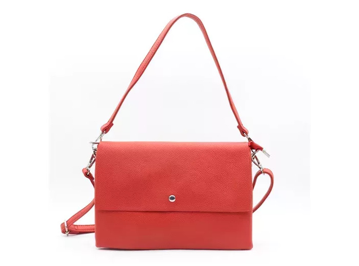 P421- Pochette rabat Flora & Co (rouge)