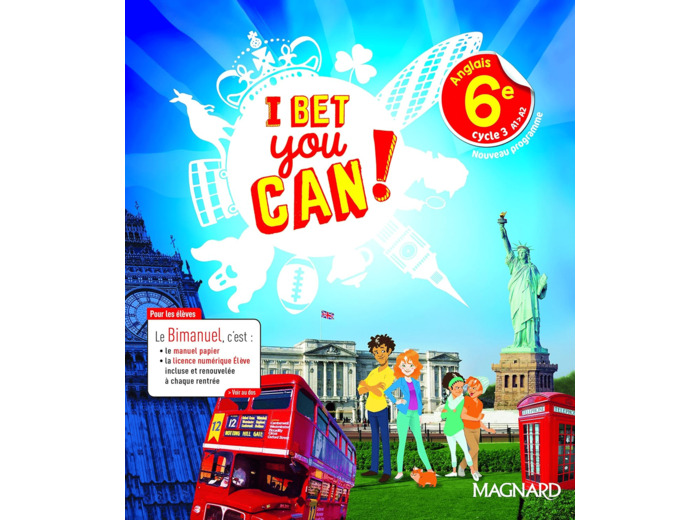 I BET YOU CAN! ANGLAIS 6E (2017) - MANUEL ELEVE