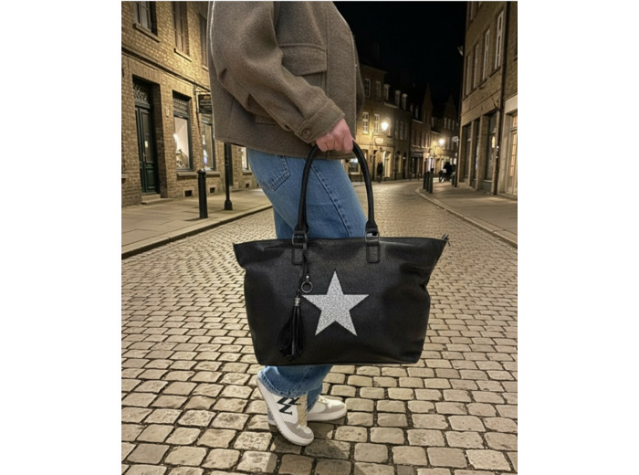 Sac cabas S-Black - Stella - Mandoline