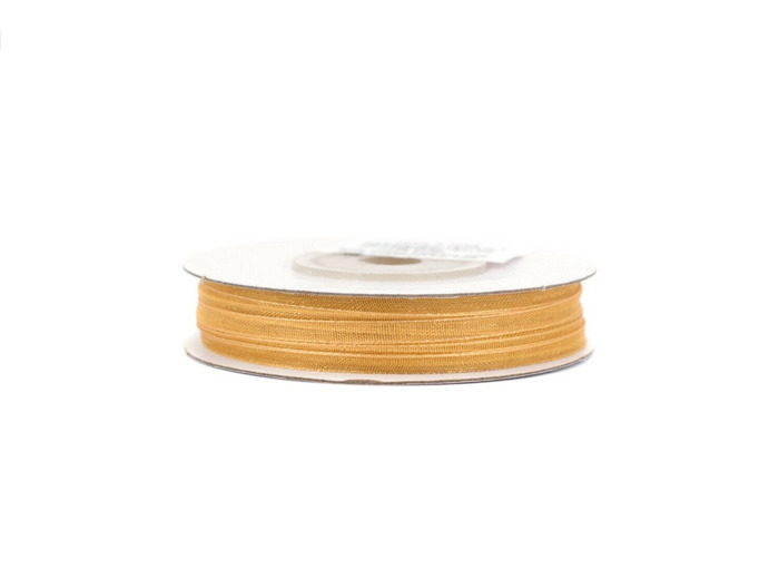Ruban organza 3mm de large bobine de 50 metres de long doré 687
