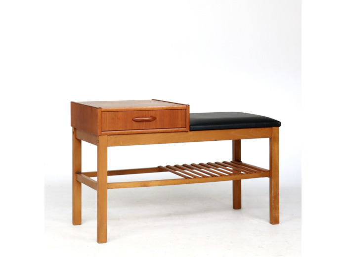 Banc en teck années 60