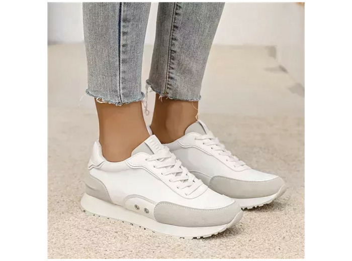 R457- Sneakers Moow bicolores ( T36-T41) (blanc)