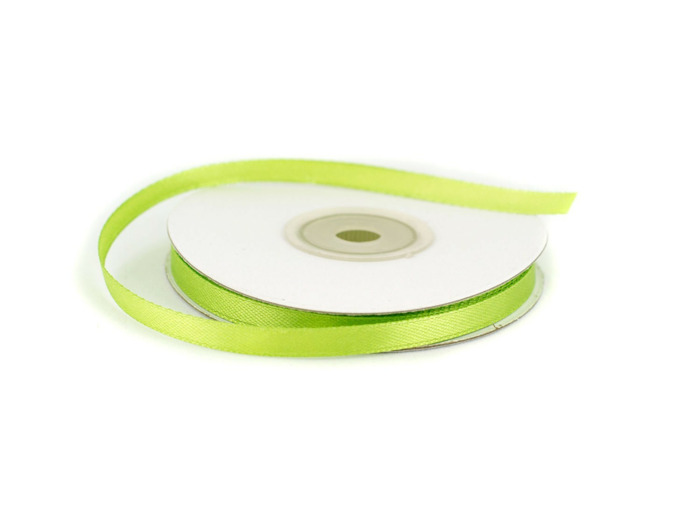 Ruban satin vert 550 Largeur 6 mm