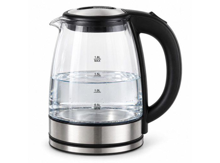 Bouilloire électrique en verre Royal Swiss 1,8 L – 1500 W