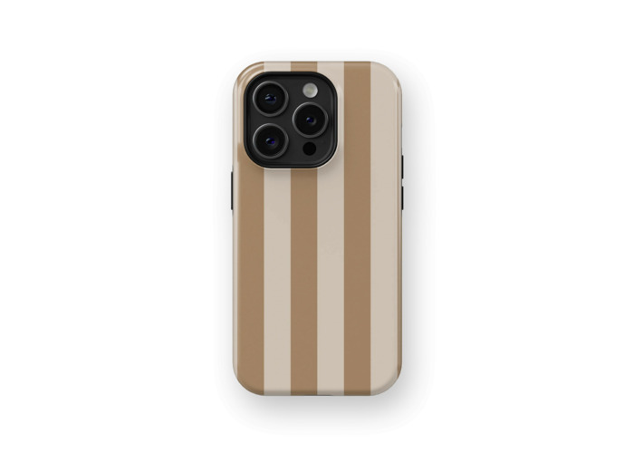 Light Brown Stripes Case | Coque de téléphone 3D 2en1 Ultra-résistante
