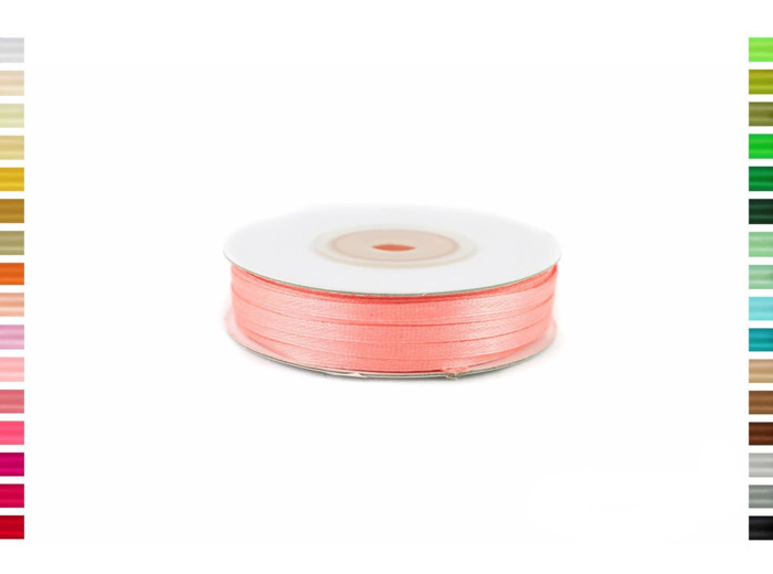 Ruban satin corail 238 largeur 3 mm