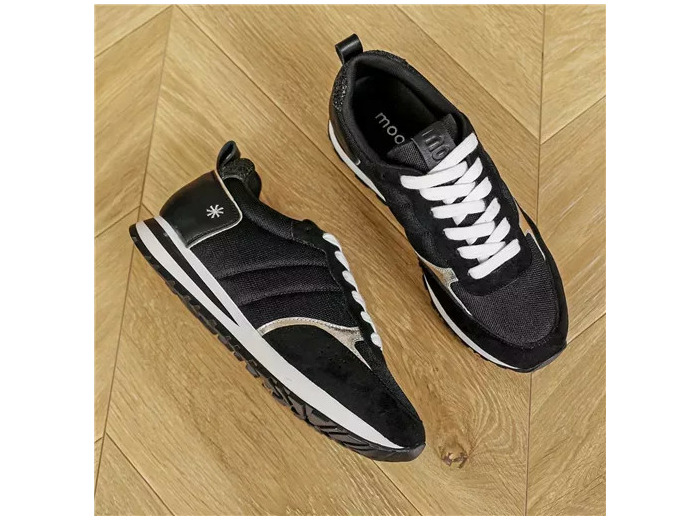 R402- Sneakers Moow "Grande Pointure" (T40-T43) (noir)