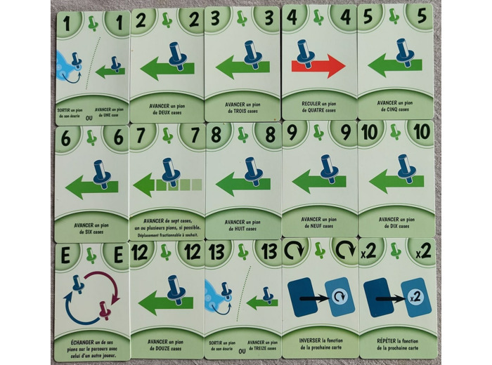 Jeu du PAS - Jeu de 60 cartes(dos rouge)