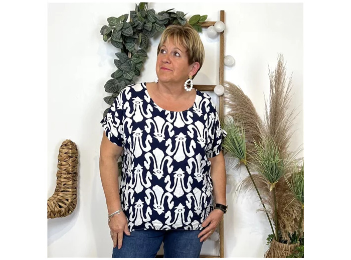 L465- Tunique Baroque (Tu) 🇮🇹 (marine)
