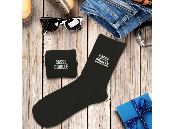 Chaussettes homme noires - Casse couille