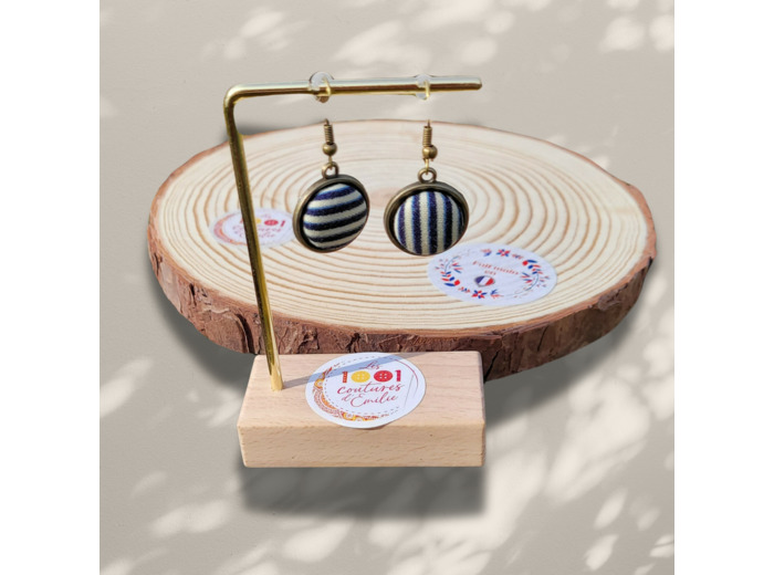 Boucles d'oreilles bouton "Murano" Mini
