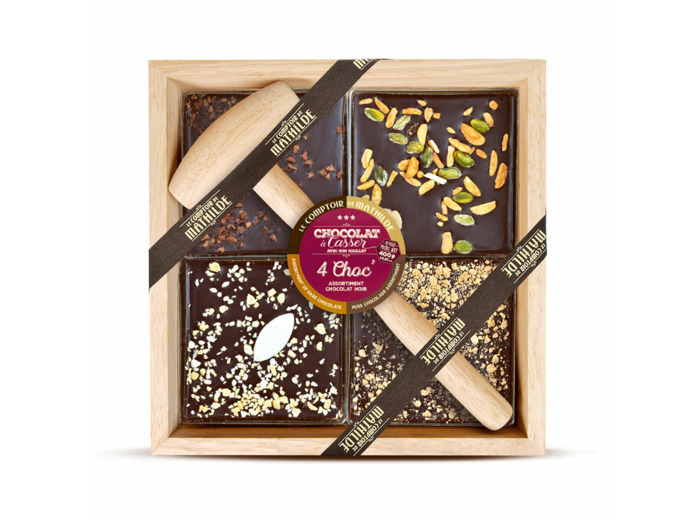 4 Choc' assortiment Chocolat noir - Chocolat à casser
