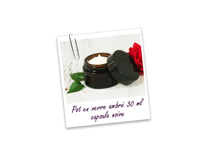 Pot en verre ambré 30 ML