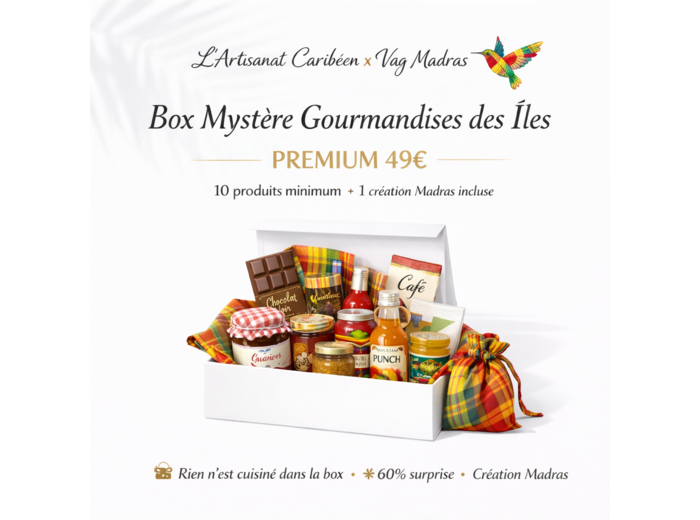 Box Mystère Gourmandises des Îles – PREMIUM