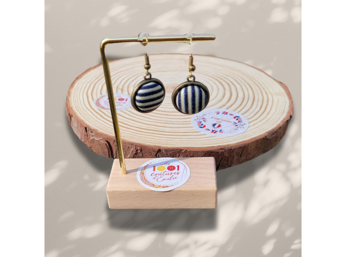Boucles d'oreilles bouton "Murano" Mini