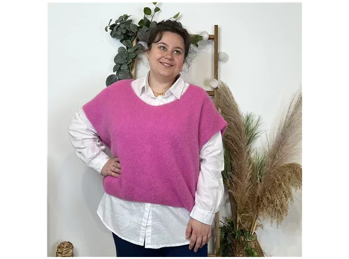 K523- Pull Mohair (Tu) 🇮🇹 (fuchsia)