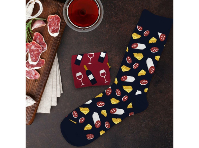 Chaussettes dépareillées - Pinard Sauciflard