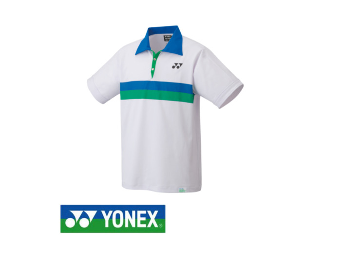 YONEX POLO Men’s White/Blue/Green