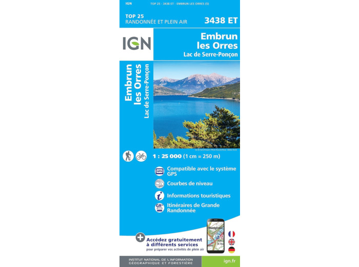 3438ET EMBRUN LES ORRES LAC DE SERRE-PONCON