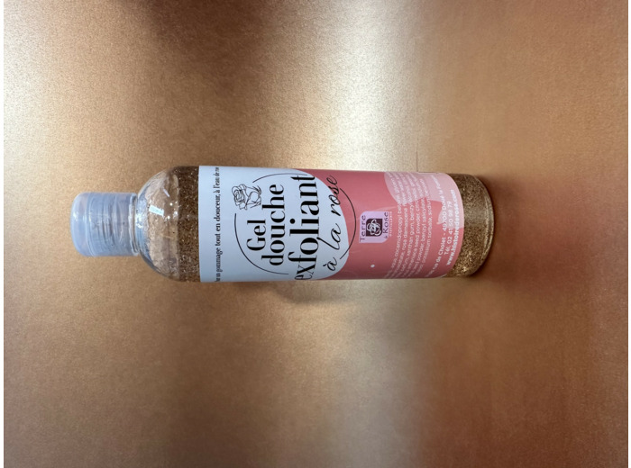 Gel douche exfoliant à la rose (250ml)
