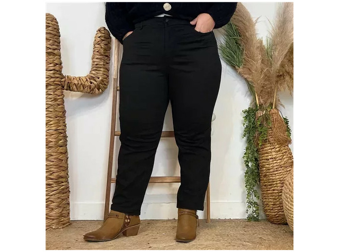 M971- Jean coupe Slim Voggo (T42-T50) (noir)