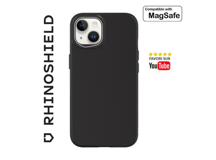 RHINOSHIELD COQUE SOLIDSUIT NOIR CLASSIC COMPATIBLE MAGSAFE POUR APPLE IPHONE 13/14