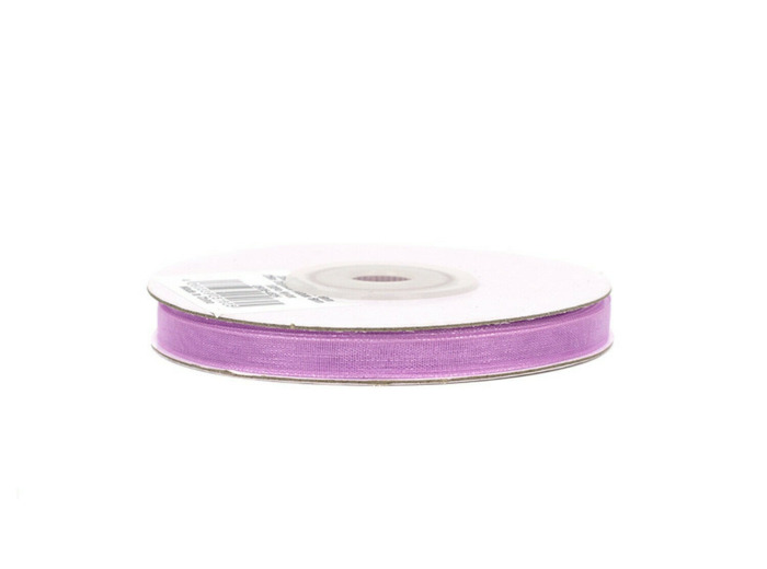 Ruban organza 6 mm de large bobine de 25 metres de long parme 462