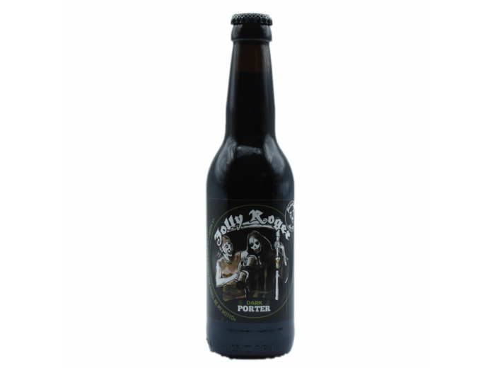 Bière Porter Jolly Roger brasserie Pirate de Clain lot de 6 bouteilles 75cl