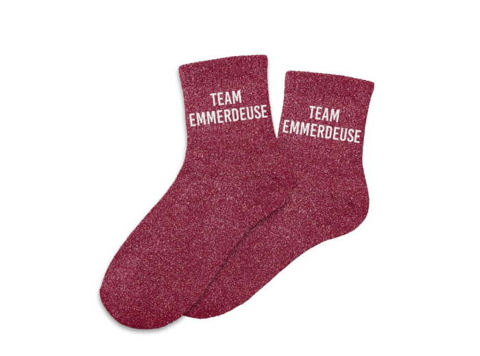STC Chaussettes paillettes team emmerdeuse