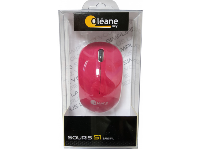 Souris sans fil S1 Rose