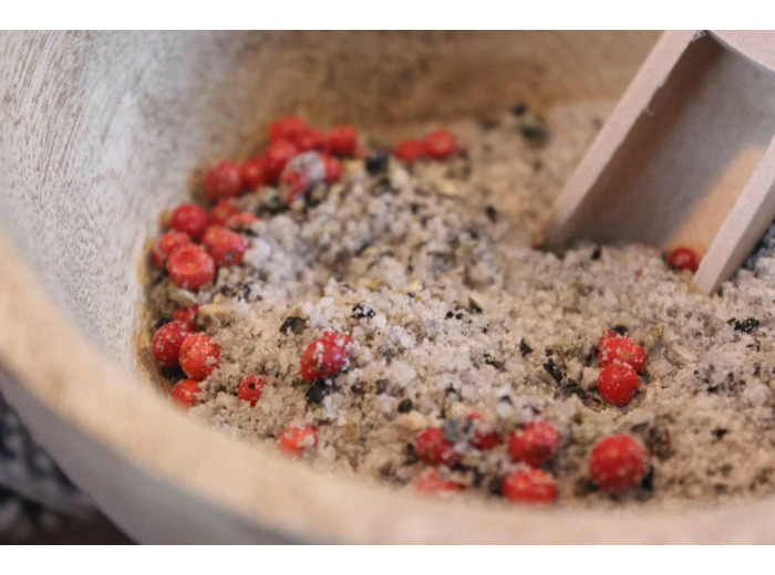 Sel de Guérande IGP aux poivres et baies roses