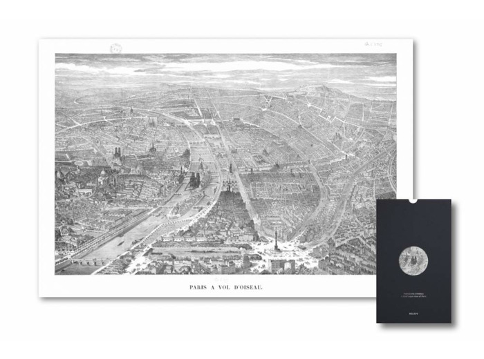 CARTE - PARIS A VOL D'OISEAU - GEOGRAPHIE NOSTALGIQUE