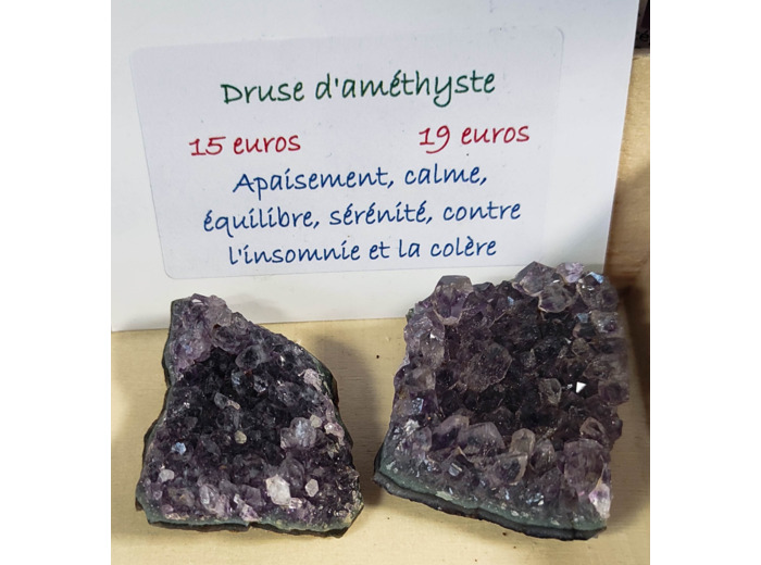 Druse d'améthyste