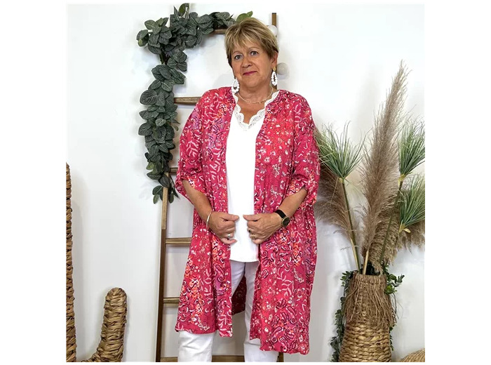 L488- Tunique Chemise Coline (fuchsia)