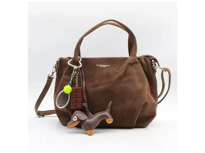 P386- Sac bourse & Bijou de sac (marron)
