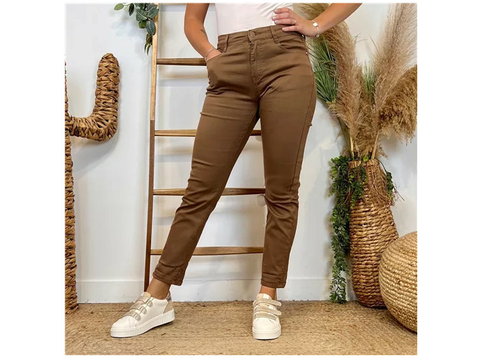 M979- Jean 7/8ème Voggo (T36-T44) (camel)