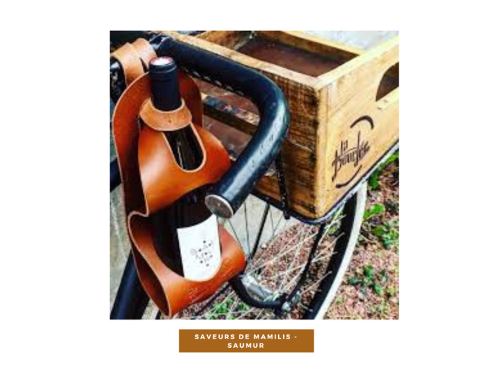 Porte bouteille 100% cuir La Bouclée Originale Cognac