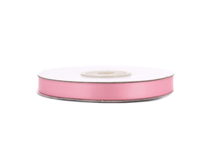 Ruban satin double face 6 mm de large 20 metres de long Rose