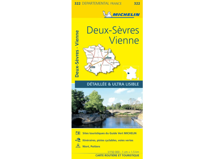 CARTE DEPARTEMENTALE DEUX-SEVRES, VIENNE
