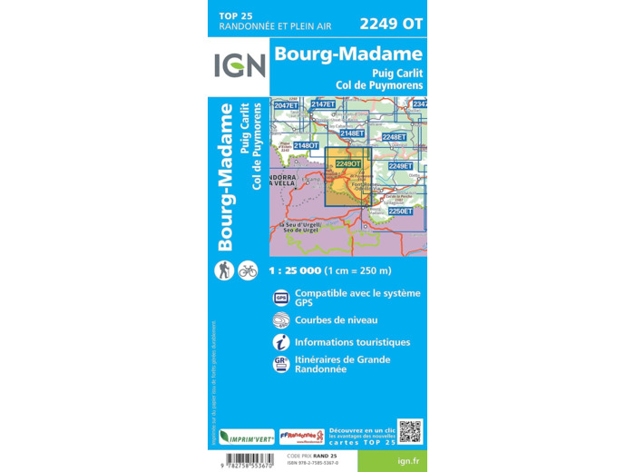 2249OT BOURG-MADAME/COL PUYMORENS PUIG CARLIT