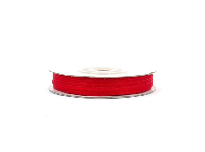 Ruban organza 3mm de large bobine de 50 metres de long rouge 250