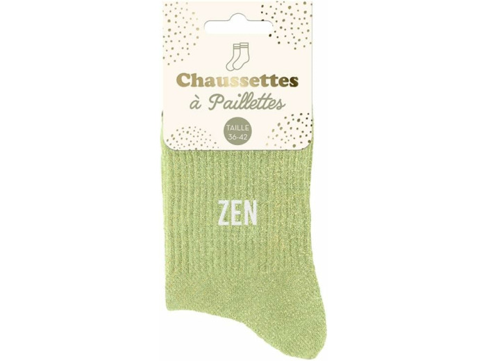 STC Chaussettes paillettes zen