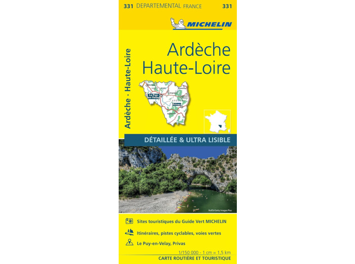CARTE DEPARTEMENTALE ARDECHE, HAUTE-LOIRE