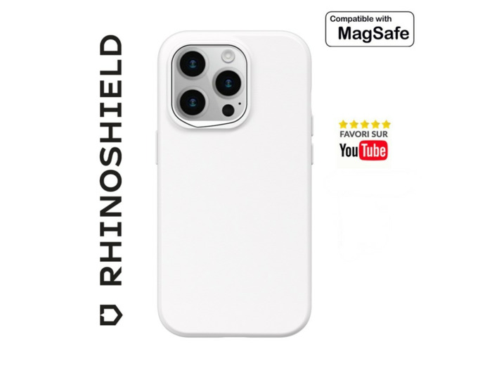 RHINOSHIELD COQUE SOLIDSUIT BLANC CLASSIC COMPATIBLE MAGSAFE POUR APPLE IPHONE 14 PRO MAX