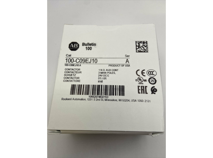 Allen Bradley 100-C09EJ10 contacteur CEI 24 V DC bobine électronique 9 AMP 1N.O.
