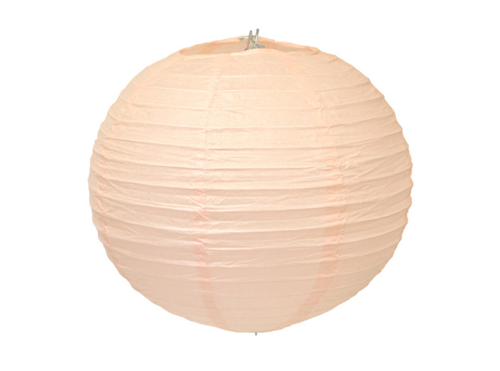 Lampion en papier de soir de 20 cm de diametre Abricot