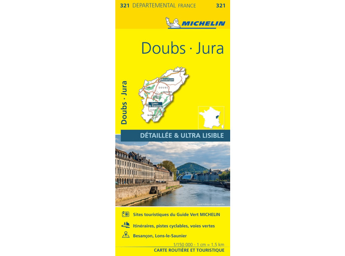 CARTE DEPARTEMENTALE DOUBS, JURA