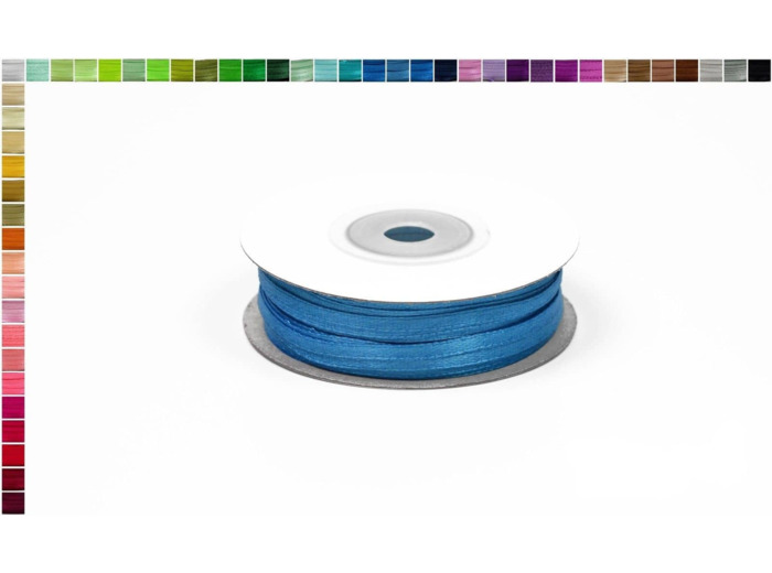 Ruban satin bleu navy 366 largeur 3 mm
