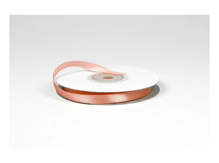 Ruban satin peche 720 Largeur 6 mm