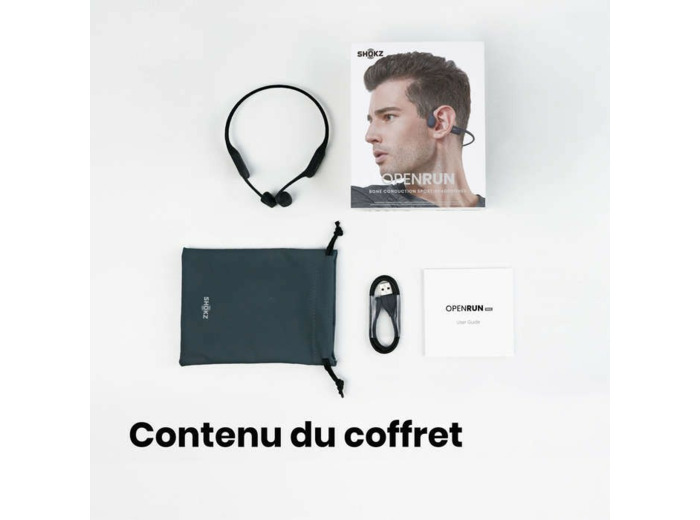SHOKZ OpenRun - Ecouteurs bluetooth TWS à conduction osseuse